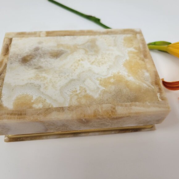 Vintage MCM Onyx Jewellery Box - Picture 6 of 9